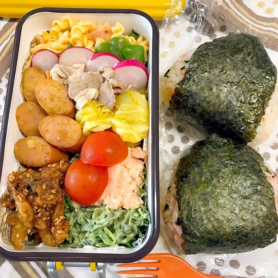 #今日の高一男子弁当 おにぎり弁当|Shee Sunさん