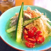 #夏は冷やしてサッポロ一番塩ラーメン|みっちょさん