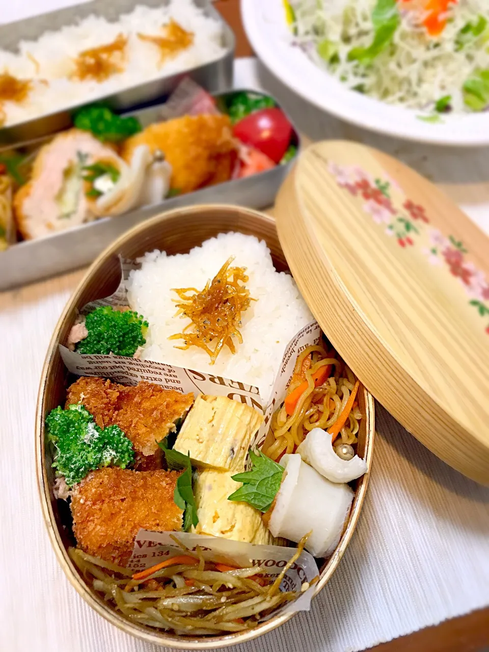 Snapdishの料理写真:チキンカツlunchBox|chikaさん