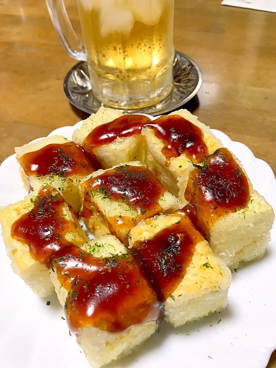 Snapdishの料理写真:絹ごし豆腐で揚げ出し💖|Norio Fukudaさん