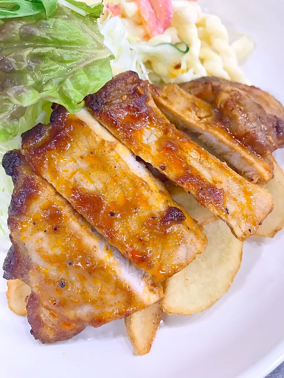 トンテキ|学食おばちゃんさん