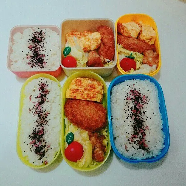 7/12(水)の3人弁当🍱|ふみぃさん