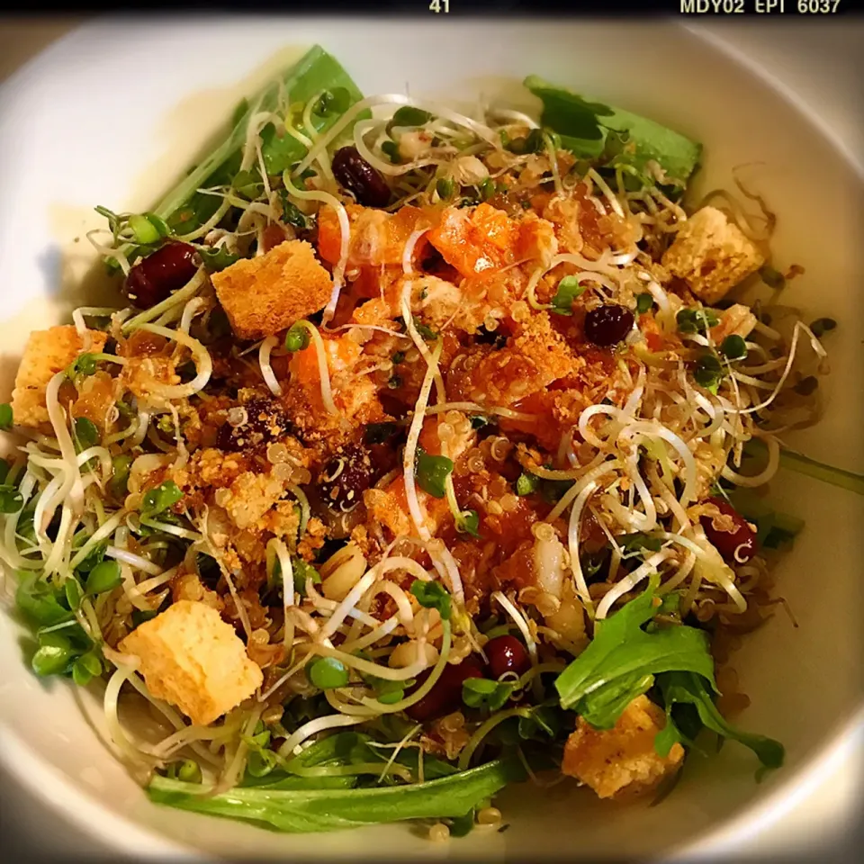 トッピングのせのせ。Kale Sprout Salad|toyamadaさん