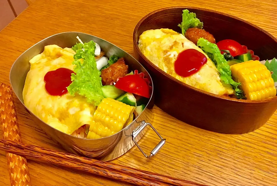 Snapdishの料理写真:オムライス弁当🥚|itokayoさん