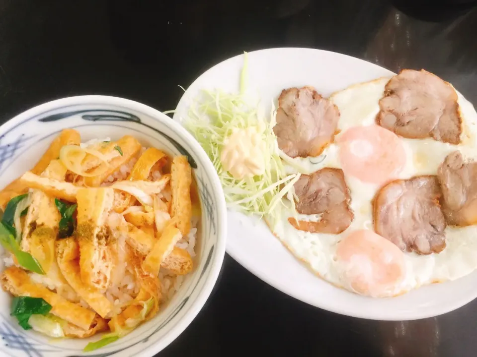 @京都/きつね丼◎&ぶため(焼豚のせ目玉焼き)◎|THE SUNSEAさん