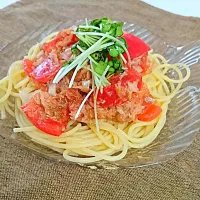 トマトとツナの冷製パスタ✱|mieさん