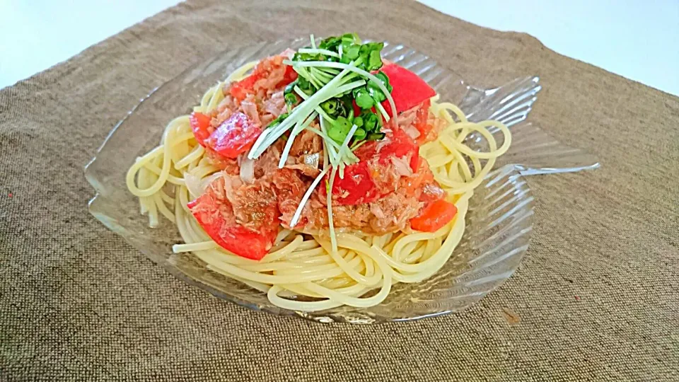 トマトとツナの冷製パスタ✱|mieさん