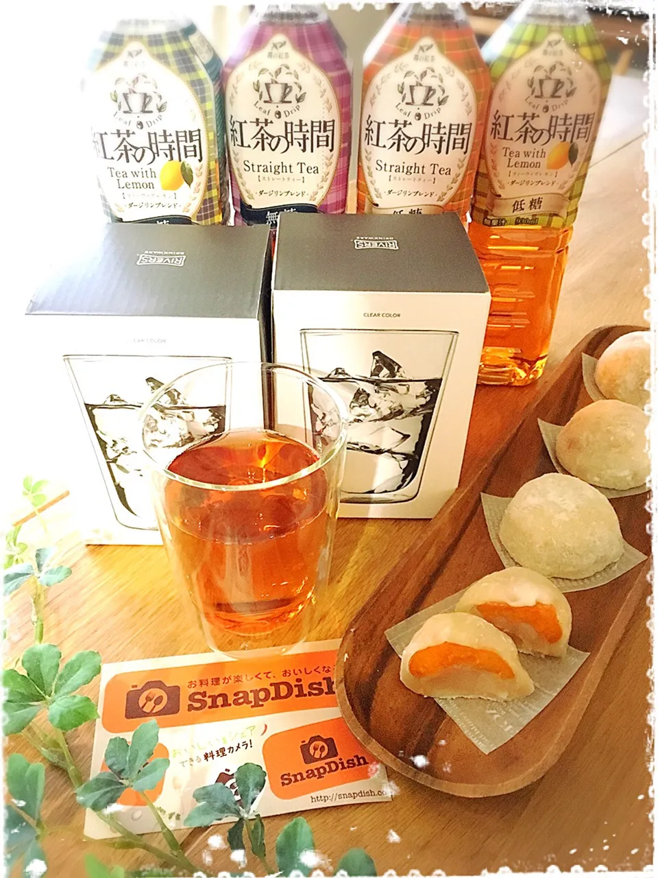 Snapdishの料理写真:杏大福&紅茶の時間(Tea With Lemon/無糖)|みずほさん