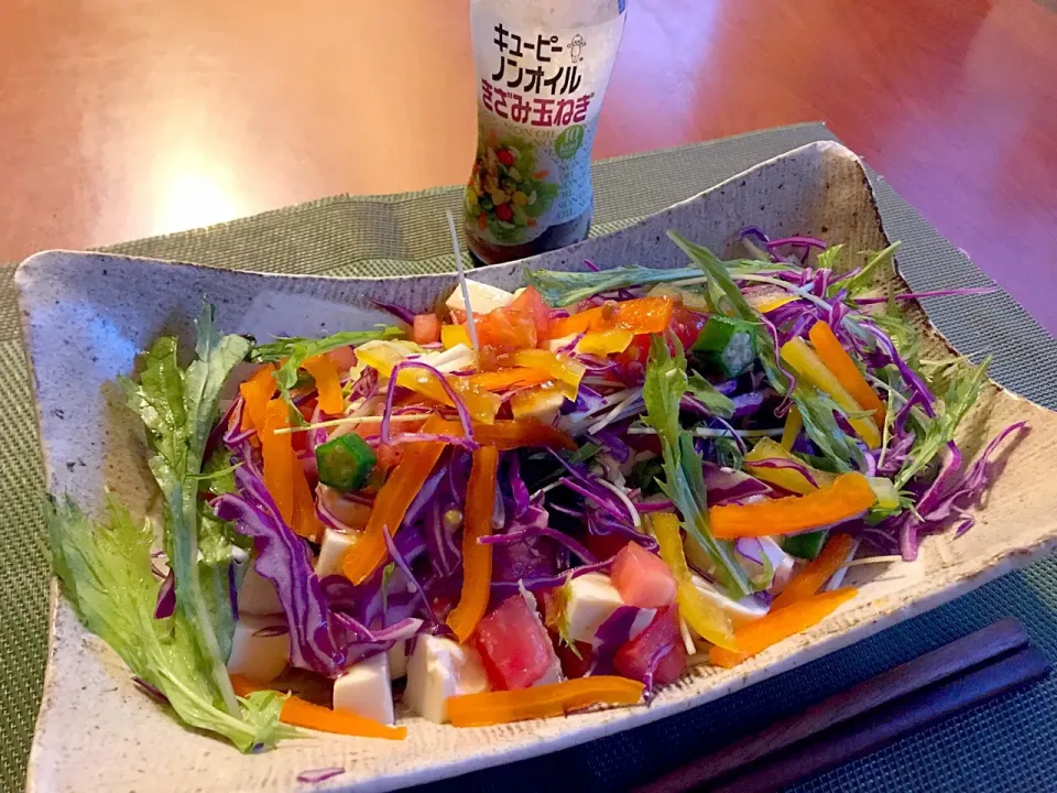 Tofu Salad🌿ﾉﾝｵｲﾙ刻み玉ねぎde豆腐ｻﾗﾀﾞ|🌈Ami🍻さん