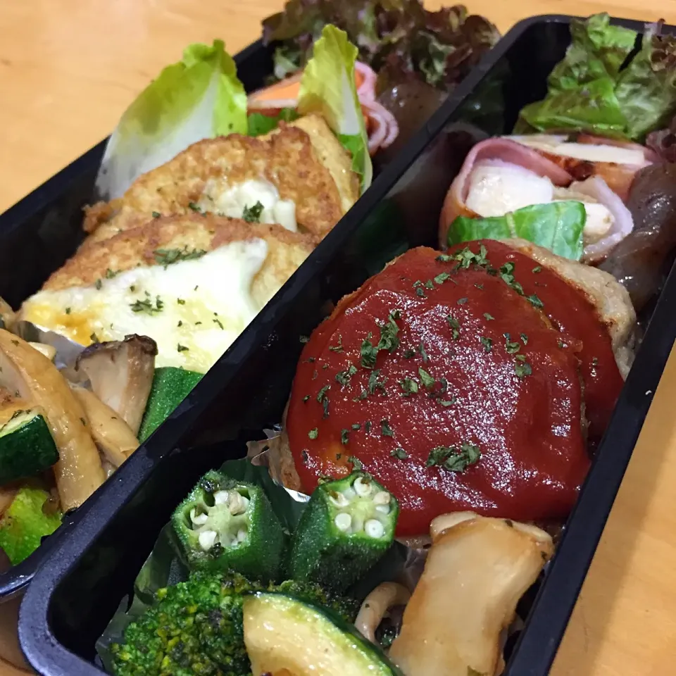 Snapdishの料理写真:今日の親父弁当！|沖縄「ピロピロ」ライフさん