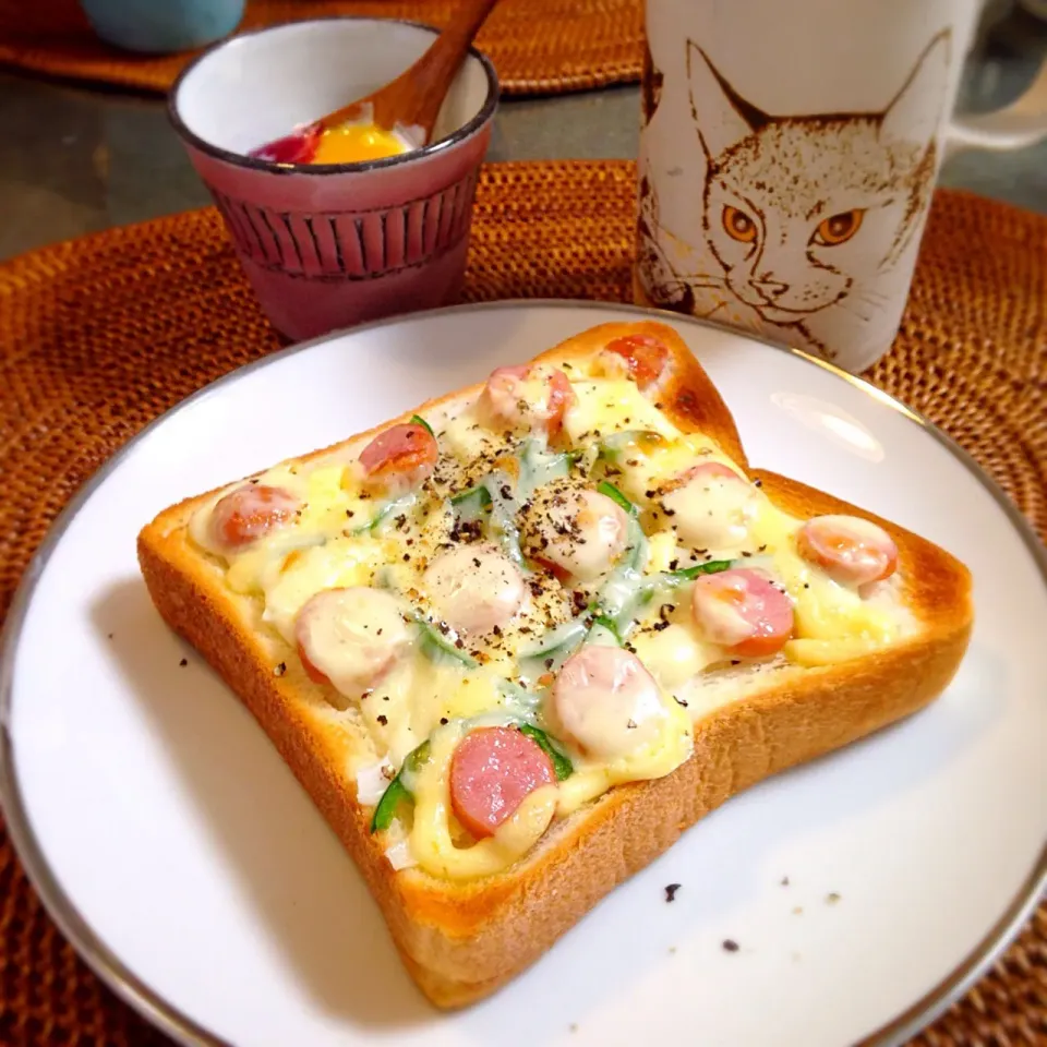 Snapdishの料理写真:朝ごぱん(ﾟ∀ﾟ)|nao子さん