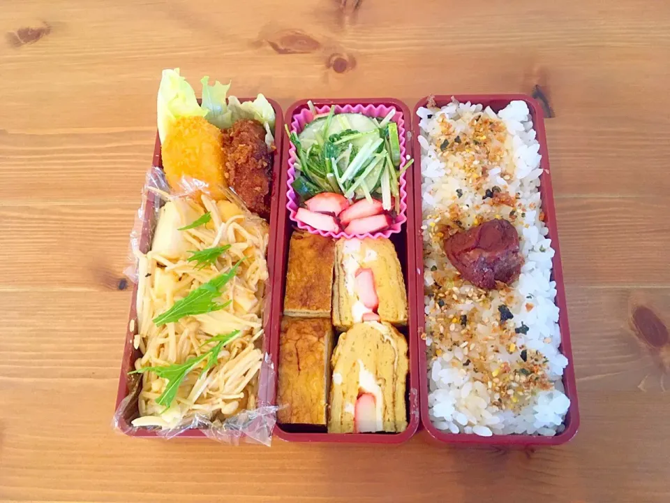 えのきと厚揚げのバター炒め弁当|Emi Mikadoさん