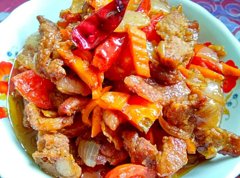 #sweet #friedpork|လွိဳင္ ထိပ္ေခါင္တင္ မယ္ခင္さん