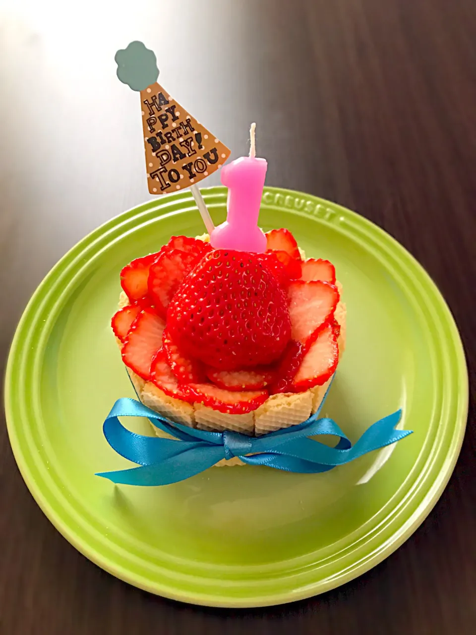 Snapdishの料理写真:息子1歳のバースデーケーキ🎂|つんさん