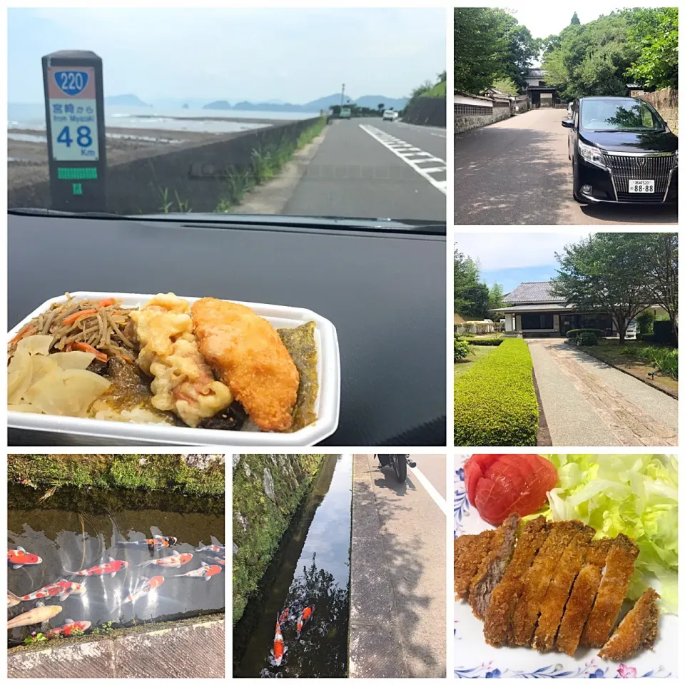 昼メシは日南海岸でのり弁|肉大好きさん