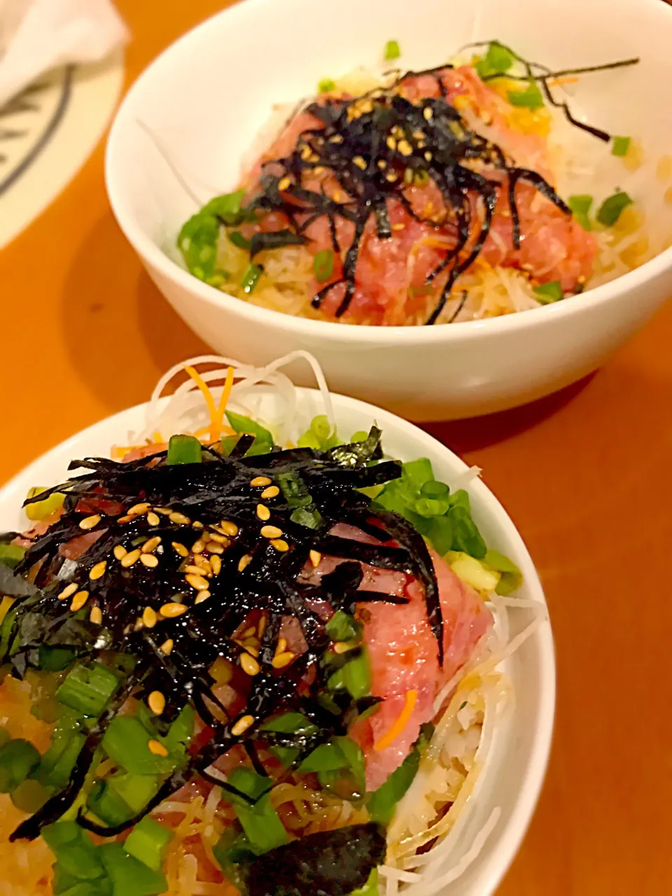 鮪ネギトロ丼  レモン胡麻油がけ|ch＊K*∀o(^^*)♪さん