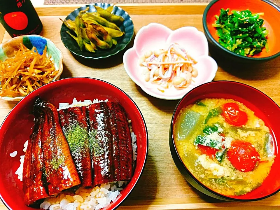 我が家の晩ごはん～
鰻定食～～o(^o^)o|vege食堂さん