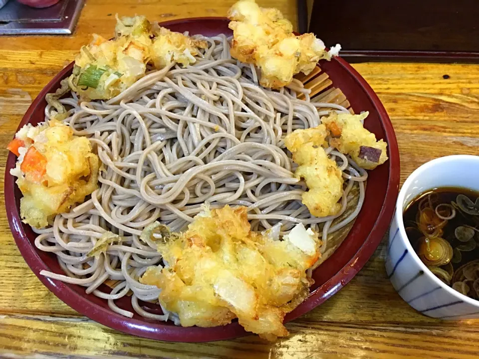 立食いそば手帳 名店120［首都圏編］歌舞伎そば（東銀座）もりかき揚げそば 170713|ゆうじ.さん