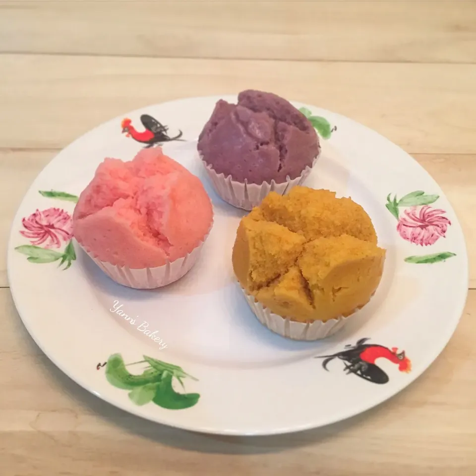 自家製トリオ蒸しケーキ
Homemade Trio Steam Cakes|Yannさん