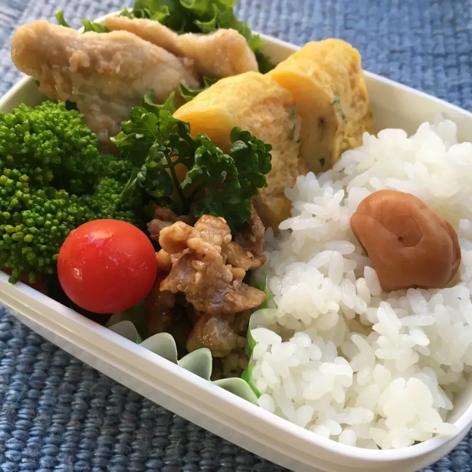 Snapdishの料理写真:詰めるだけ自分弁当|nibunnoichi-yoyoさん