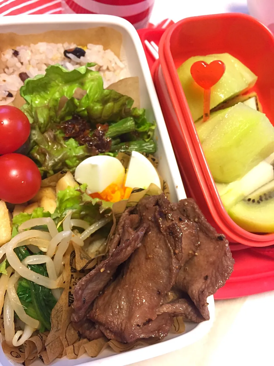 Snapdishの料理写真:女子高校生用 牛タン弁当|riorieさん