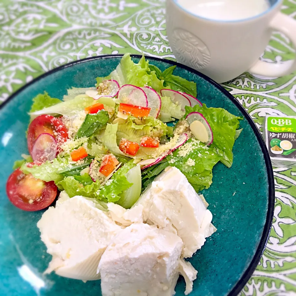 柚子豆腐のサラダ🥗|長谷川裕子さん