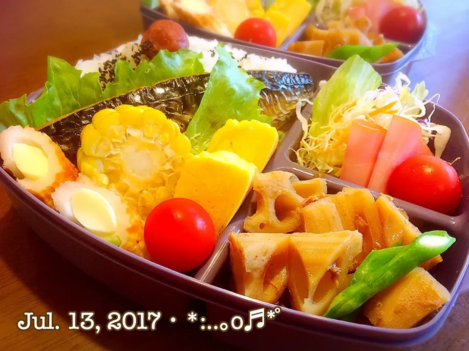 Snapdishの料理写真:2017/07/13夜の置き弁〜♡|いく❤️さん