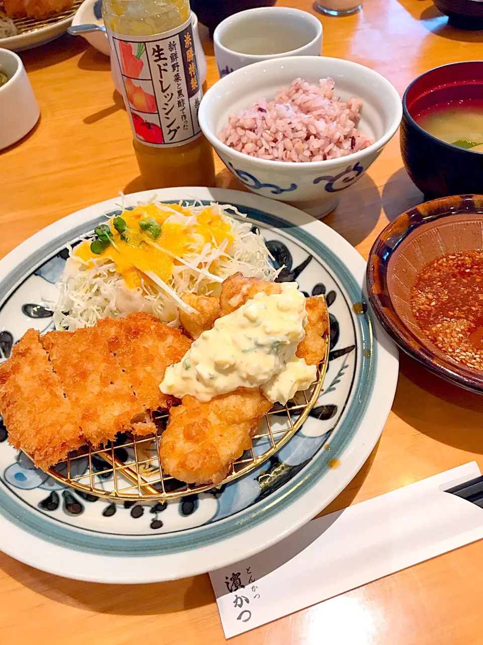 Snapdishの料理写真:浜勝ランチ  ヒレカツ&チキン南蛮|ナナさん