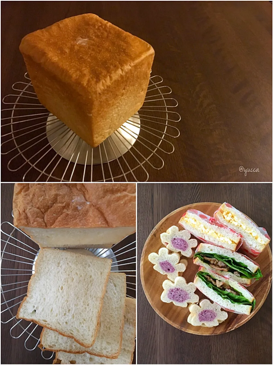 Snapdishの料理写真:山本真希さんの料理 乃が美の生食パン再現チャレンジ🍞その①
～イースト中種法にて～ 
 #乃が美 #生食パン #再現チャレンジ

ふゎふゎ💕|yucca@さん