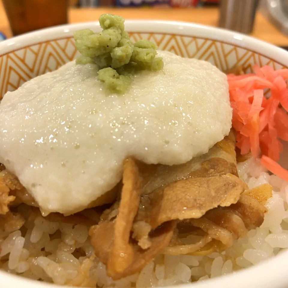 わさび山かけ豚丼|大石さん