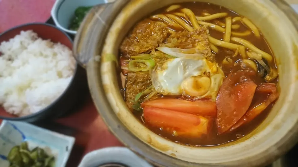 トマト味噌煮込み定食|ボンゴさん