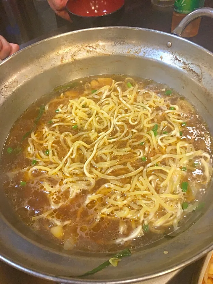 モツ鍋 しょうゆ シメのラーメン|e☆さん