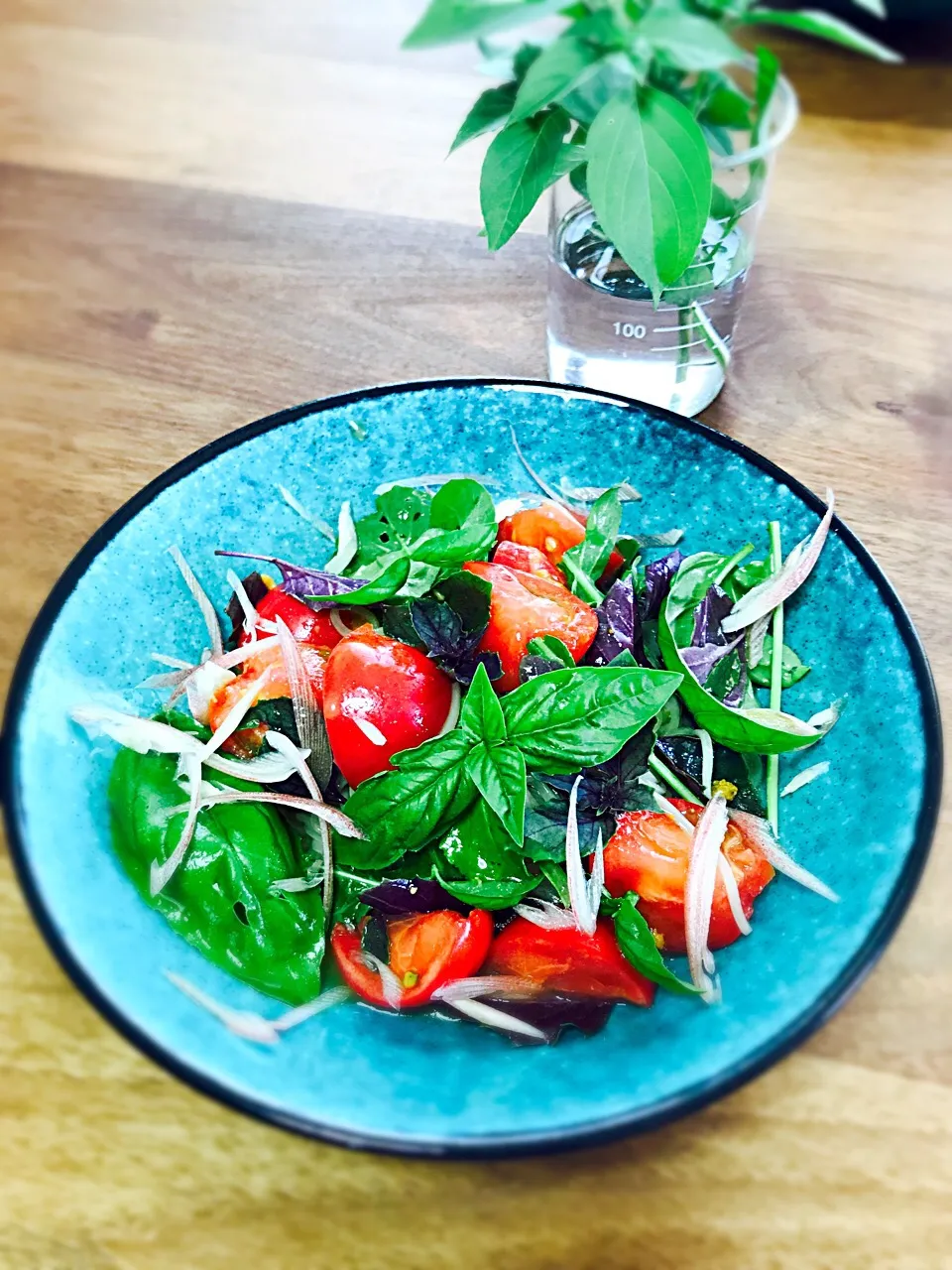 プランターのハーブとトマトで作る素麺の冷製パスタ仕立て🍅🌿|長谷川裕子さん