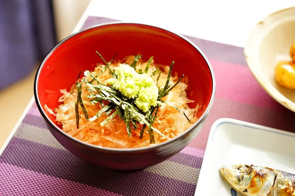 奥多摩産根わさびで「わさび丼」|ユキ❄︎ミライさん