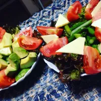 Snapdishの料理写真:#サラダ🥗トマト🍅アスパラ他…|この携帯壊れる！さん