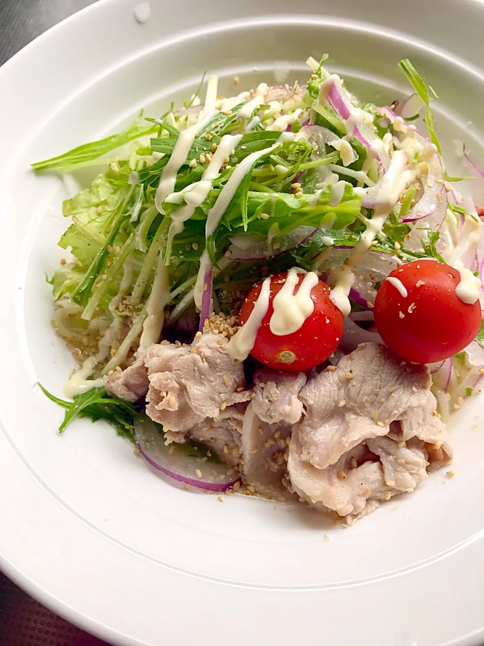 サッポロ一番塩ラーメンで冷しゃぶラーメン|AKKOさん