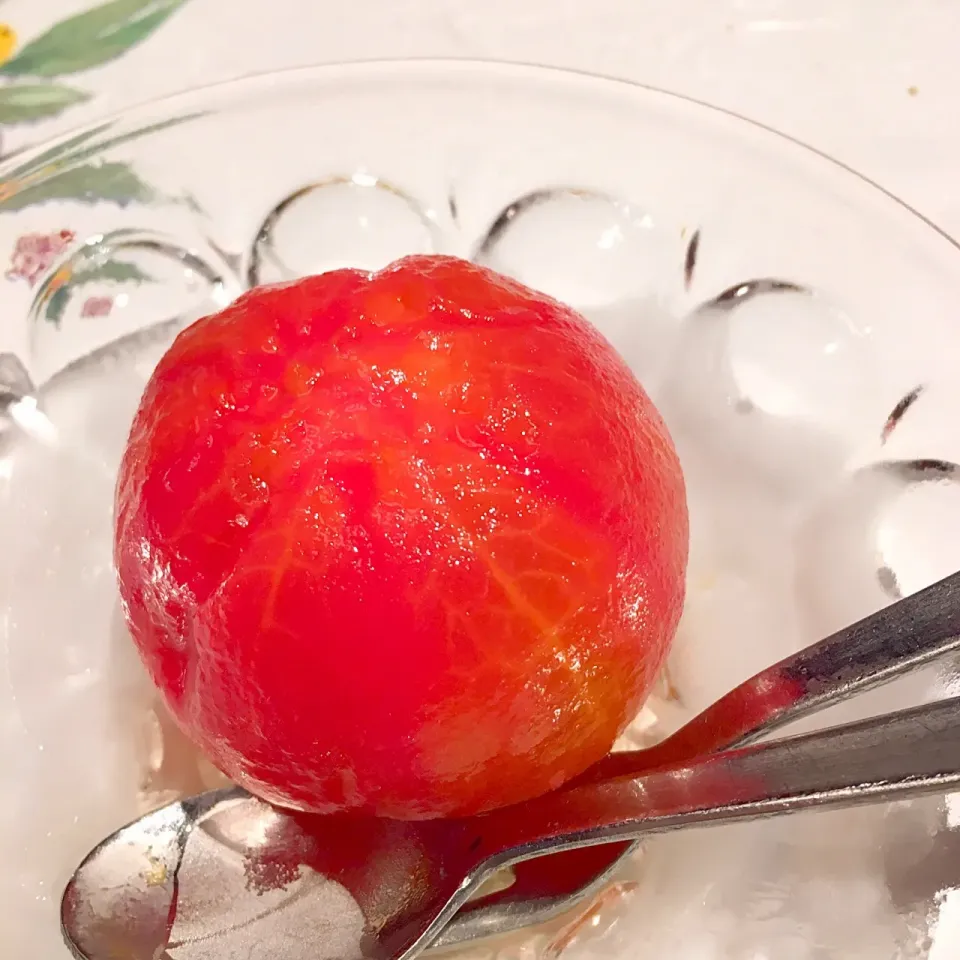 Snapdishの料理写真:水菓子代わりの冷やしトマト🍅|Seikoさん