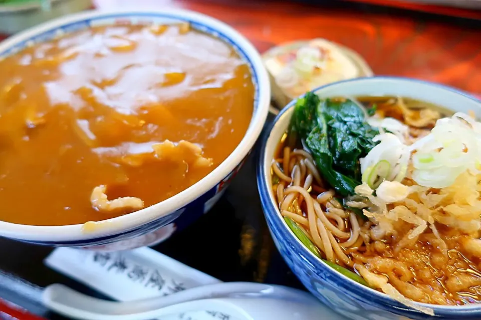 カレー丼セット #普段着蕎麦 #甲州屋蕎麦店@笛吹市|Koichi GOGOさん