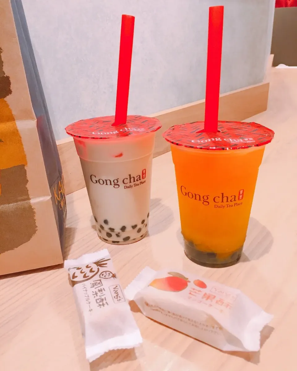 Snapdishの料理写真:タピオカミルクティーにハマる夏@Gong cha 🍹💕|K.Sさん