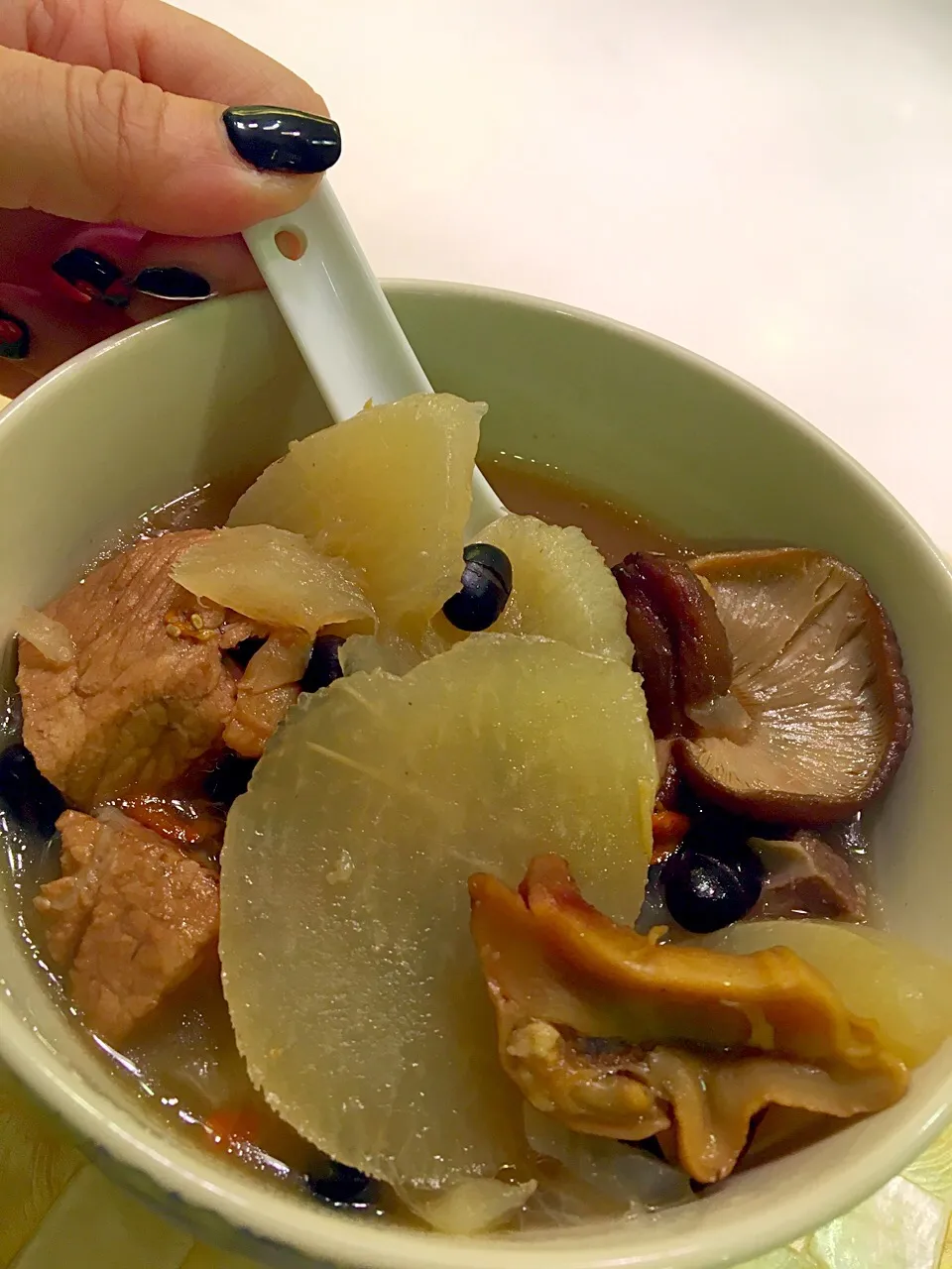 Home cooked radish and pork bone soup 💪🏻😍|sarahさん