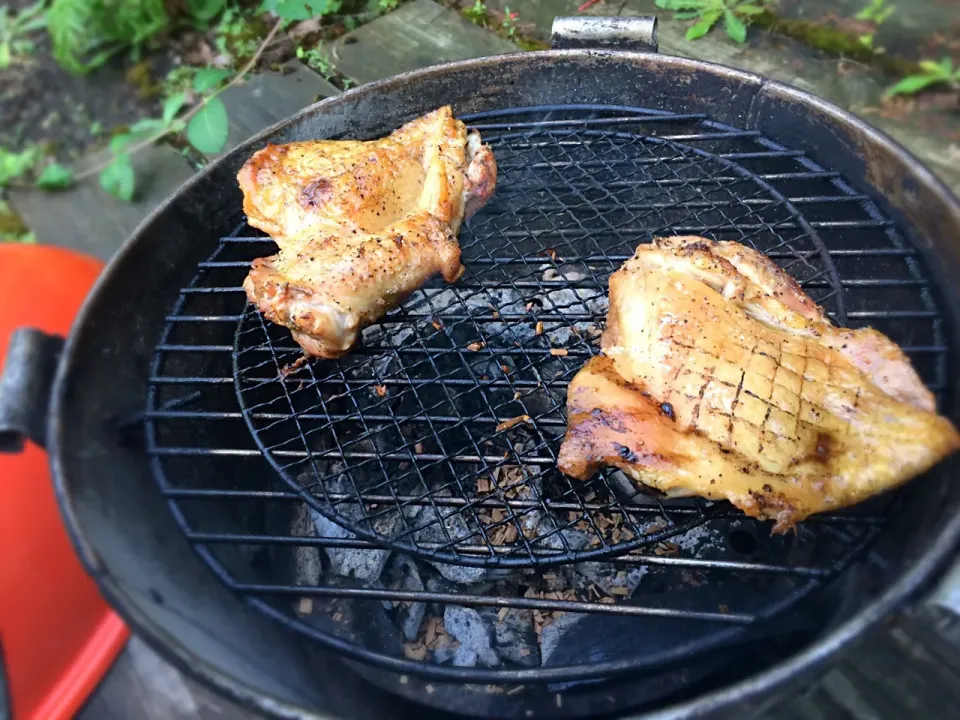 雨のためキャンプは中止にしたけど、自宅でキャンプ飯 鶏の燻製
#鶏肉 #燻製|doc3387さん