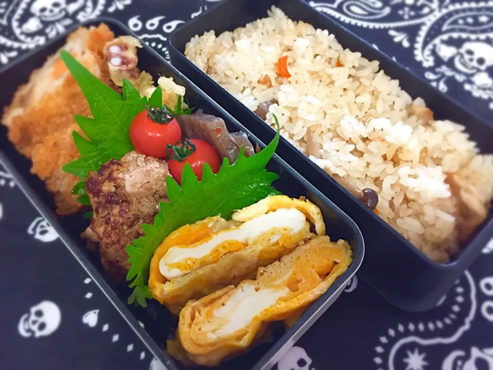 20170718🍱今日の旦那さん弁当🍱
#旦那さん弁当 #ハンバーグ #ハンバーグはマヨネーズで味付け|akiyo22さん