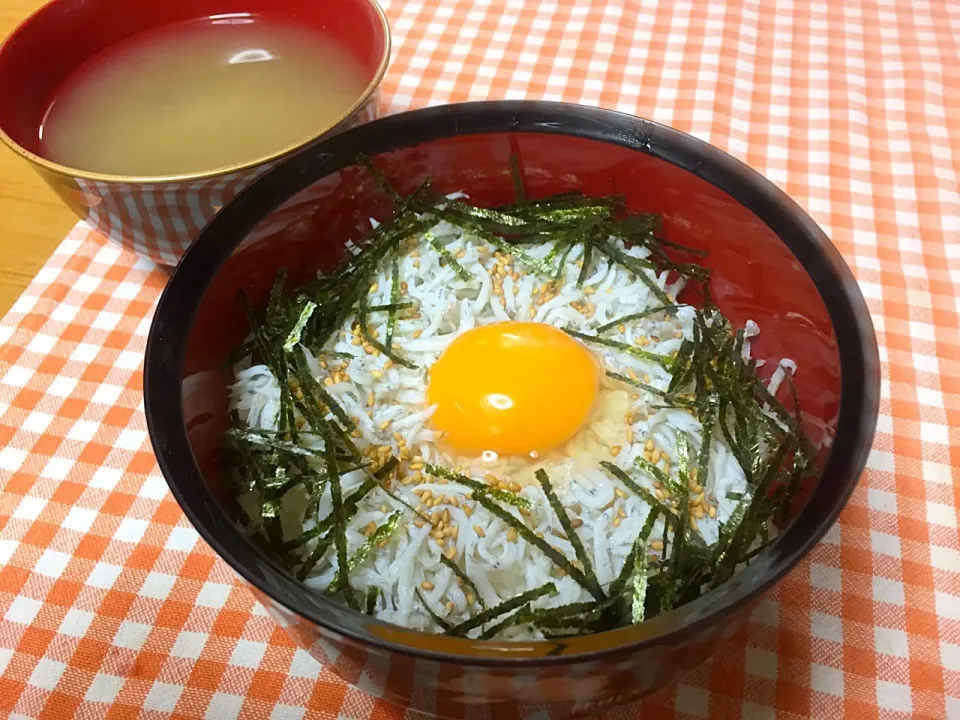 明石産 シラスの釜揚げ丼〜♪|あんちゃんさん