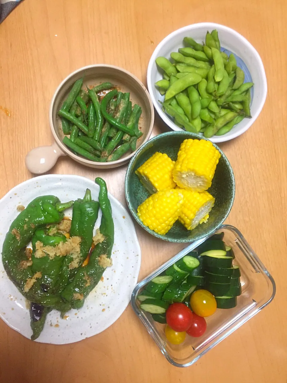 夏野菜満載の収穫祭り料理|ゆるかずさん