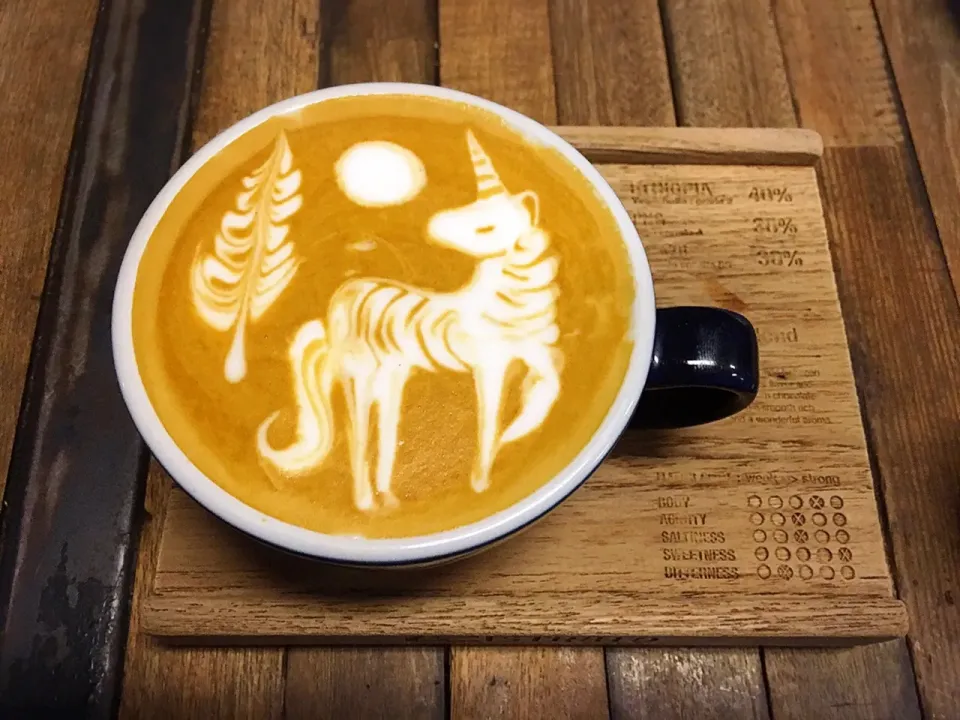 Snapdishの料理写真:Satan latte 
Latte art|sirakorn owadaさん