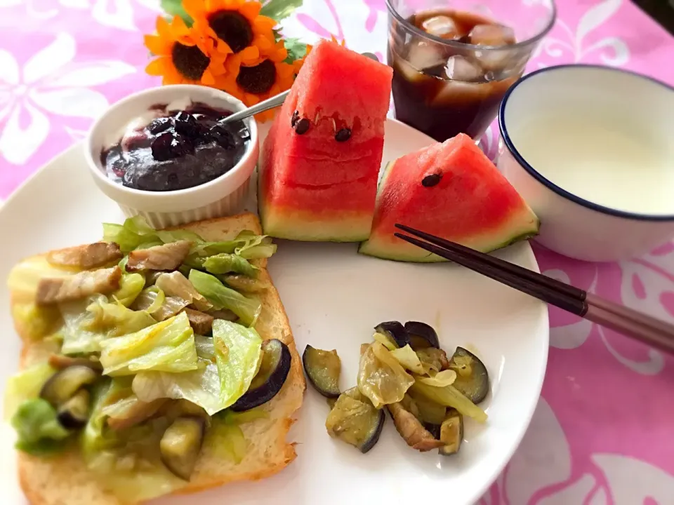 マヨカレーソテーオ–プンサンドで朝ごはん💓|noeさん