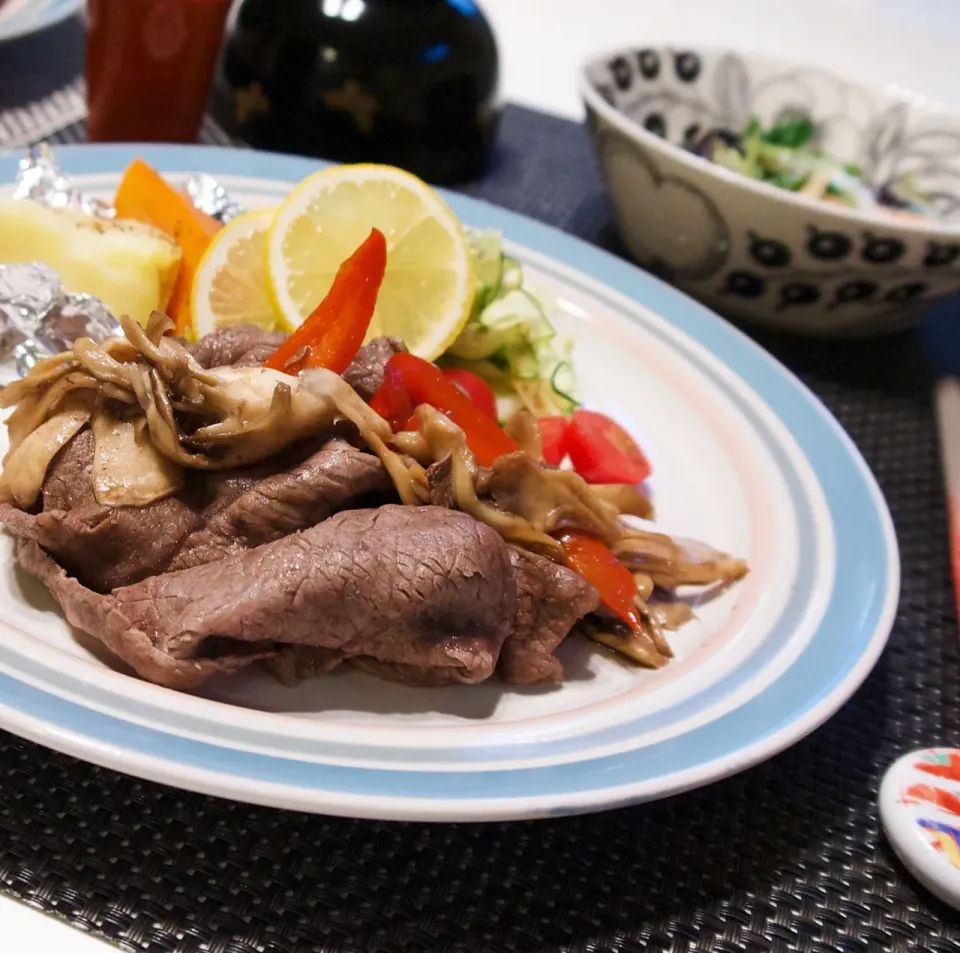 ちび隊長さんの料理 バルサミコ柚子胡椒丼|麻紀子さん