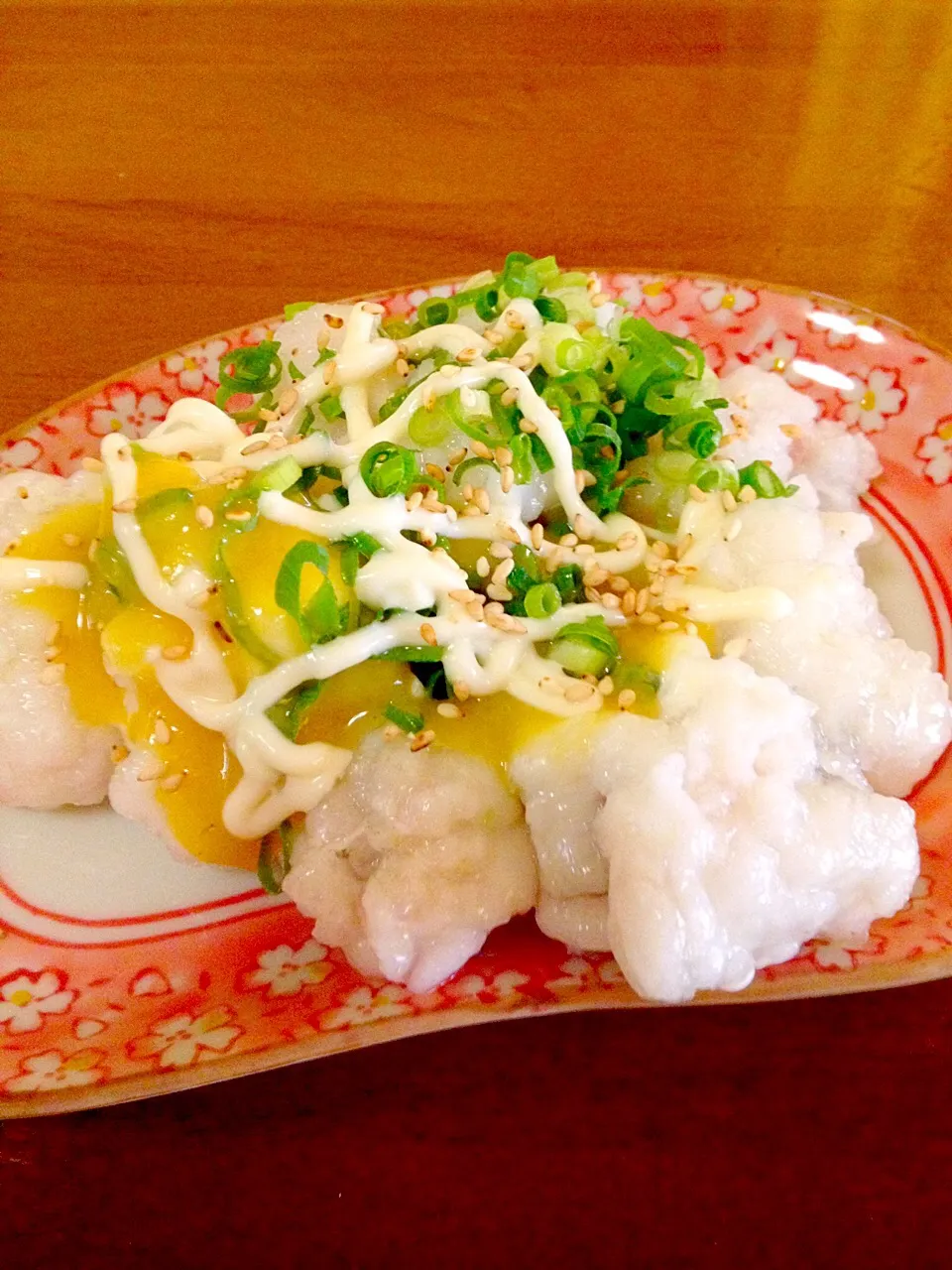 鱧の湯引き✨辛子酢味噌マヨ|まいりさん