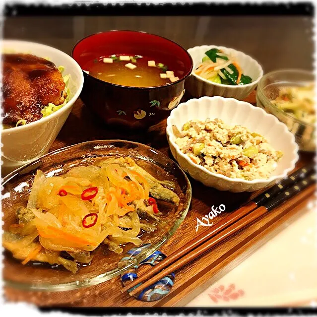 今日は、味噌カツ丼で和食ご飯(*^^*)|亜矢子さん