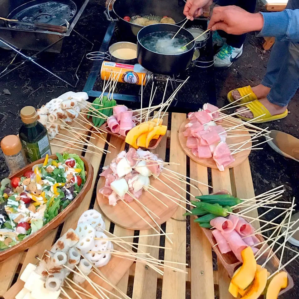 キャンプ飯＊串揚げ|sanaeさん